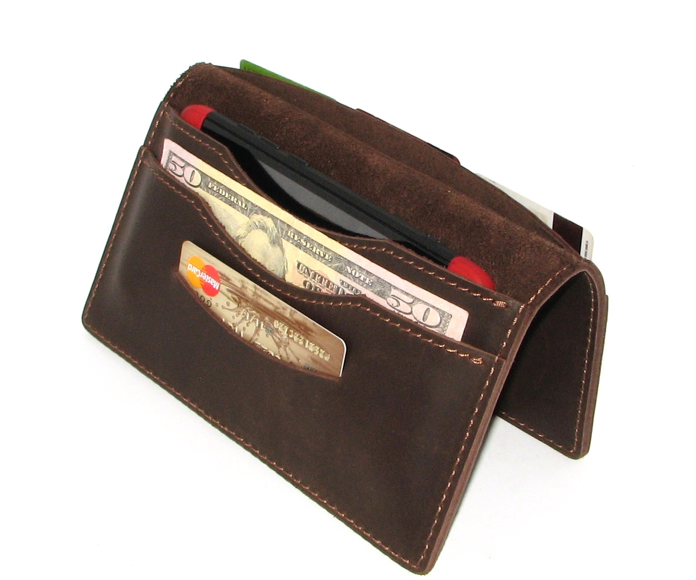 Шкіряний гаманець DNK Leather DNK Big Purse коричневий Шкіряний гаманець DNK Leather DNK Big Purse коричневий